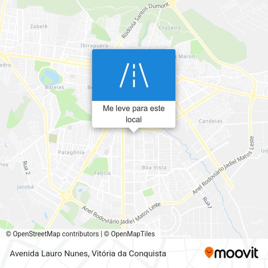 Avenida Lauro Nunes mapa