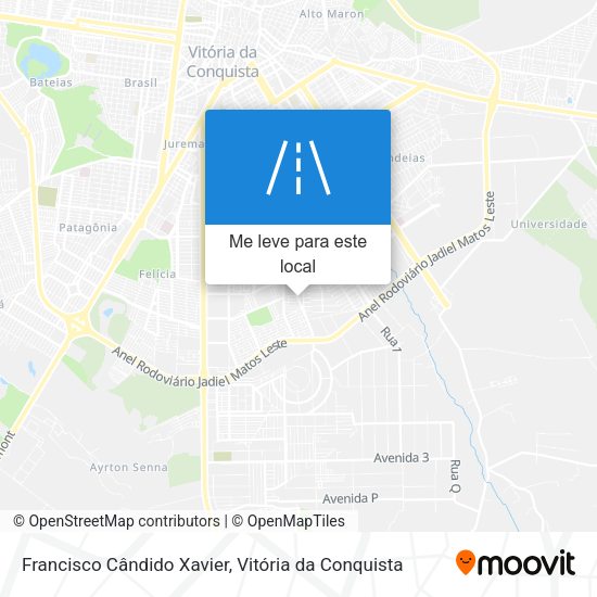 Francisco Cândido Xavier mapa