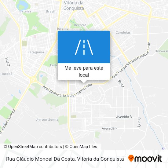 Rua Cláudio Monoel Da Costa mapa