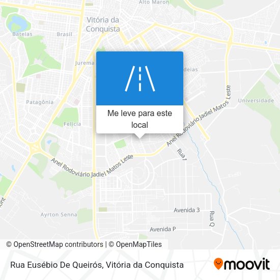 Rua Eusébio De Queirós mapa