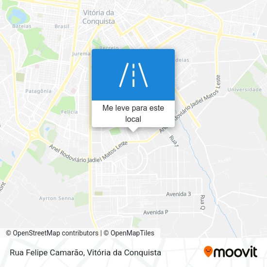 Rua Felipe Camarão mapa