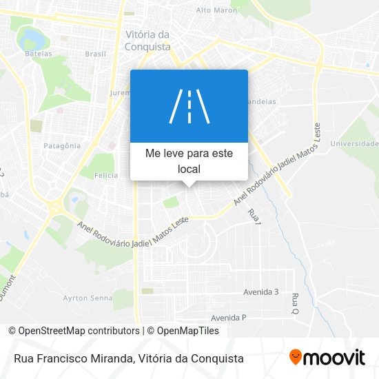 Rua Francisco Miranda mapa