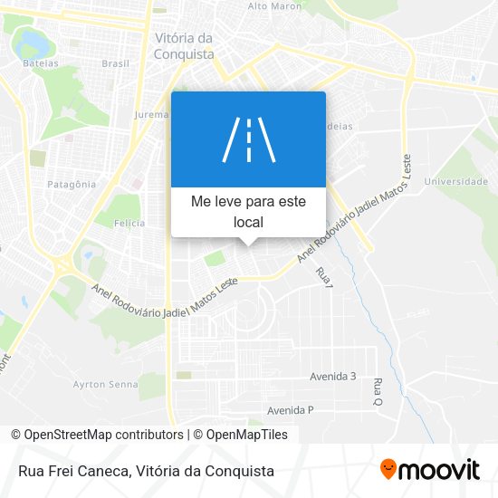 Rua Frei Caneca mapa