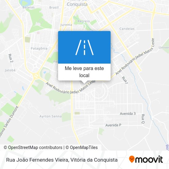 Rua João Fernendes Vieira mapa