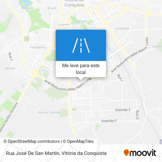 Rua José De San Martin mapa