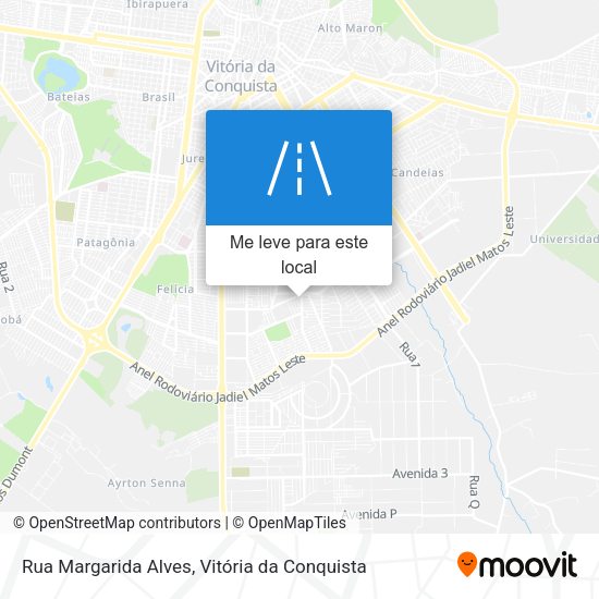 Rua Margarida Alves mapa
