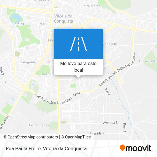 Rua Paula Freire mapa