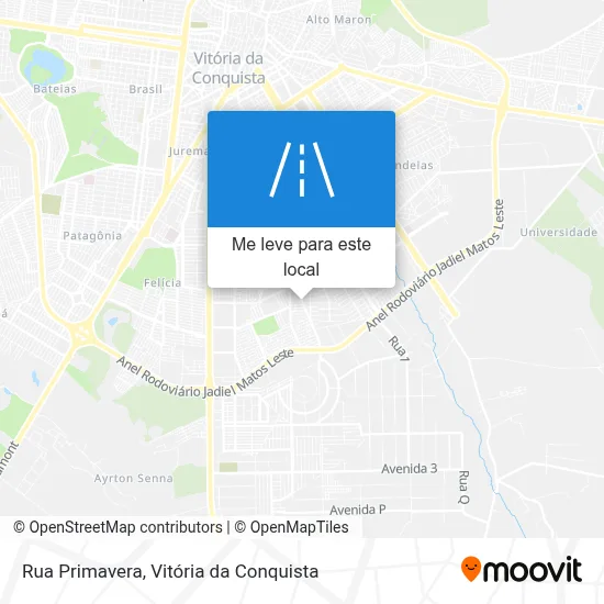 Rua Primavera mapa