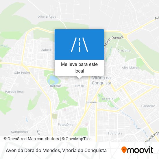 Avenida Deraldo Mendes mapa