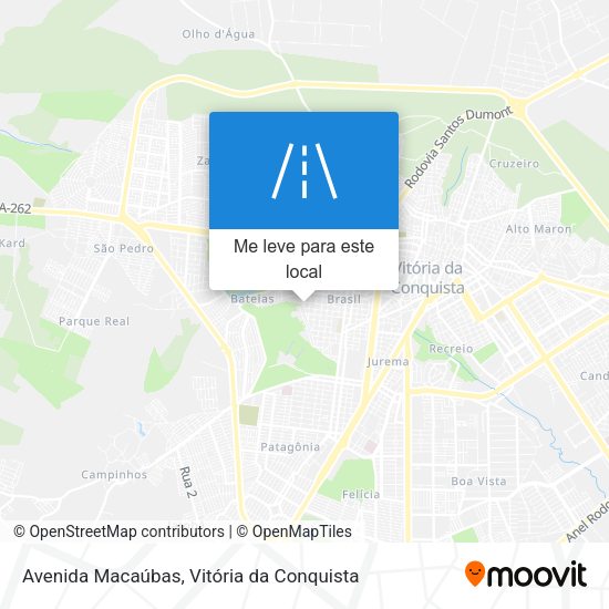 Avenida Macaúbas mapa