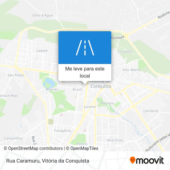 Rua Caramuru mapa