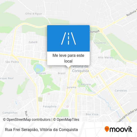 Rua Frei Serapião mapa