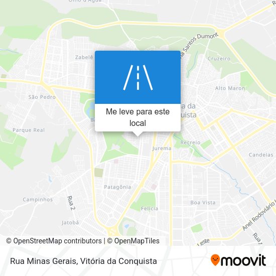 Rua Minas Gerais mapa