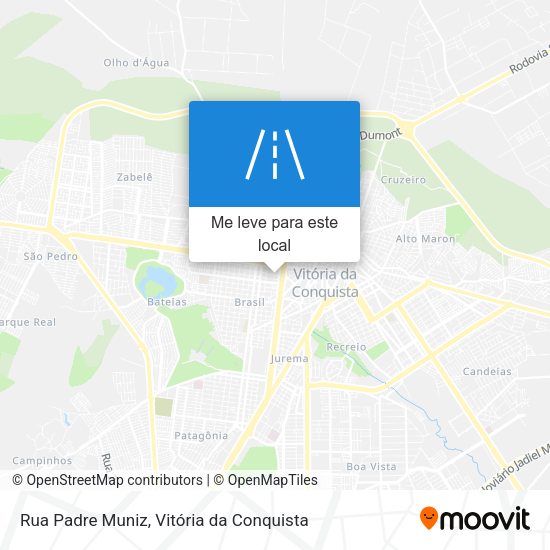 Rua Padre Muniz mapa