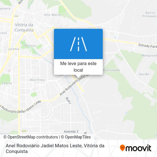 Anel Rodoviário Jadiel Matos Leste mapa