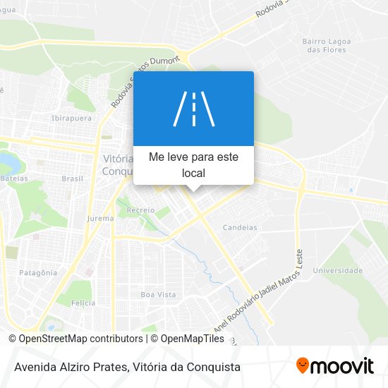 Avenida Alziro Prates mapa