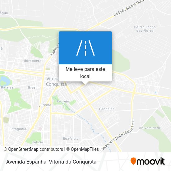 Avenida Espanha mapa