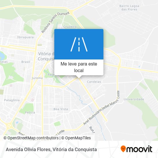 Avenida Olívia Flores mapa