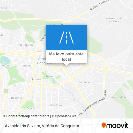 Avenida Íris Silveira mapa