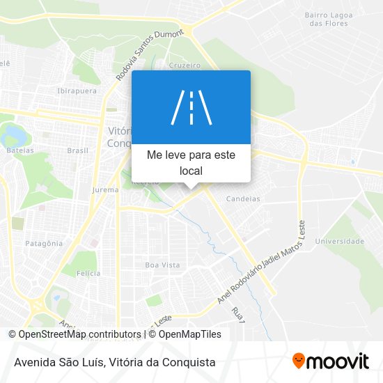 Avenida São Luís mapa
