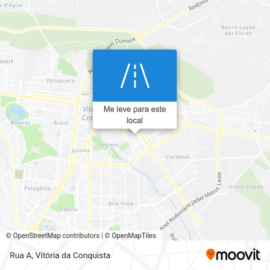 Rua A mapa