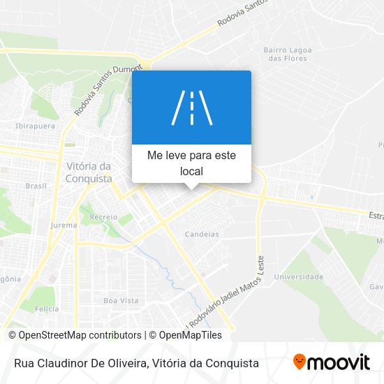 Rua Claudinor De Oliveira mapa