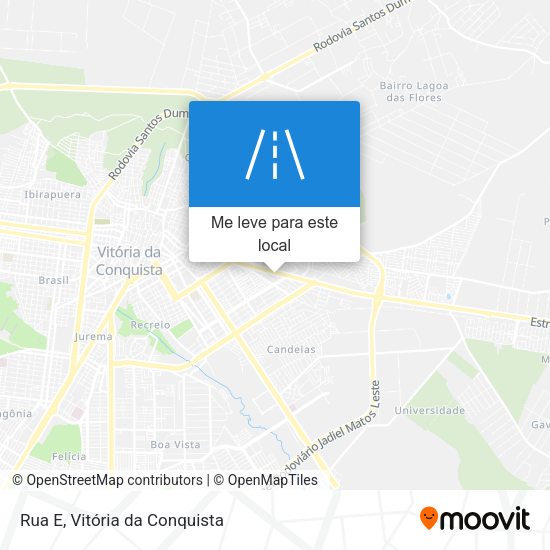 Rua E mapa