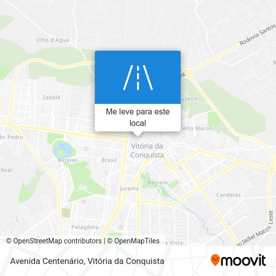 Avenida Centenário mapa