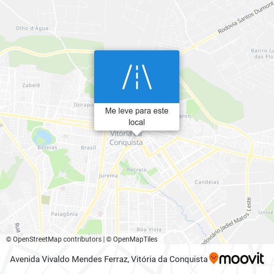 Avenida Vivaldo Mendes Ferraz mapa