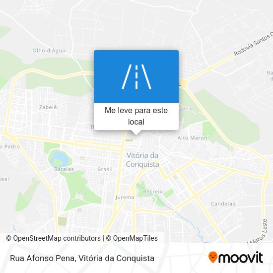 Rua Afonso Pena mapa