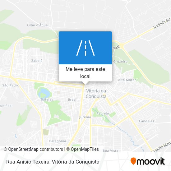 Rua Anísio Texeira mapa