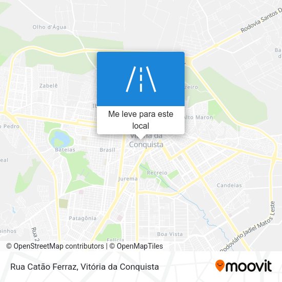 Rua Catão Ferraz mapa