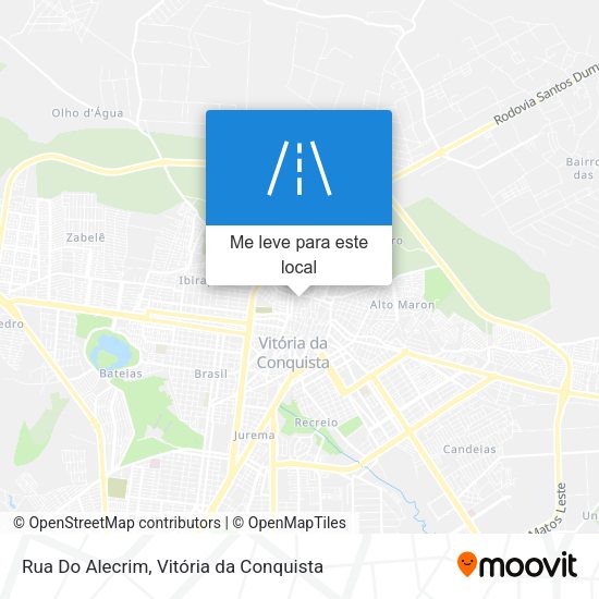 Rua Do Alecrim mapa