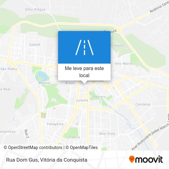 Rua Dom Gus mapa