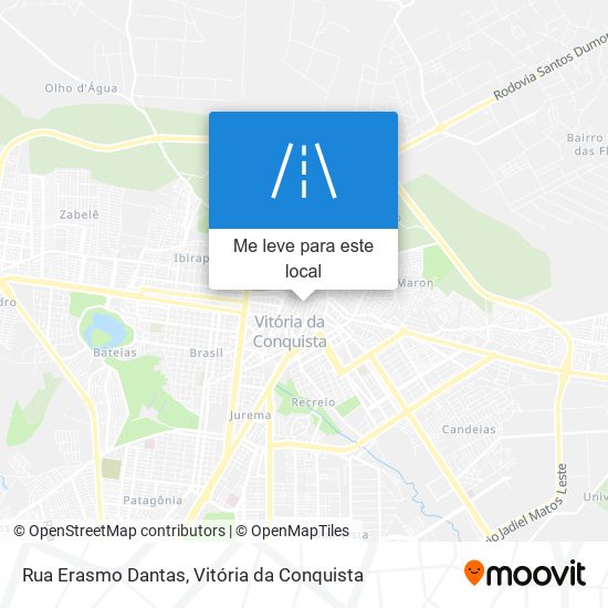 Rua Erasmo Dantas mapa