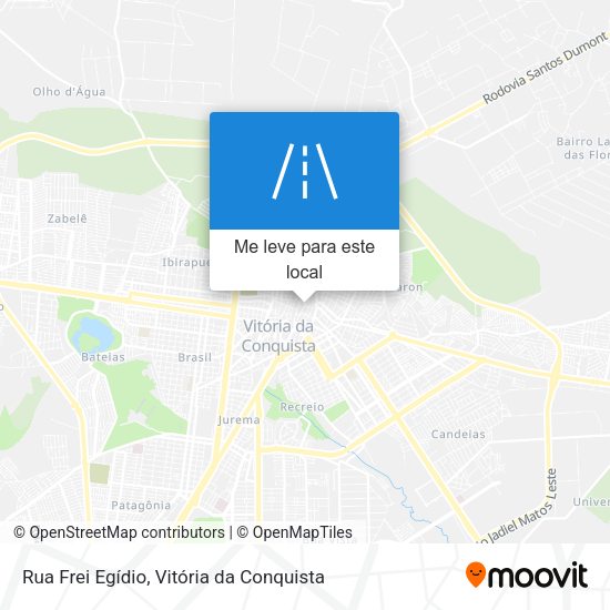 Rua Frei Egídio mapa