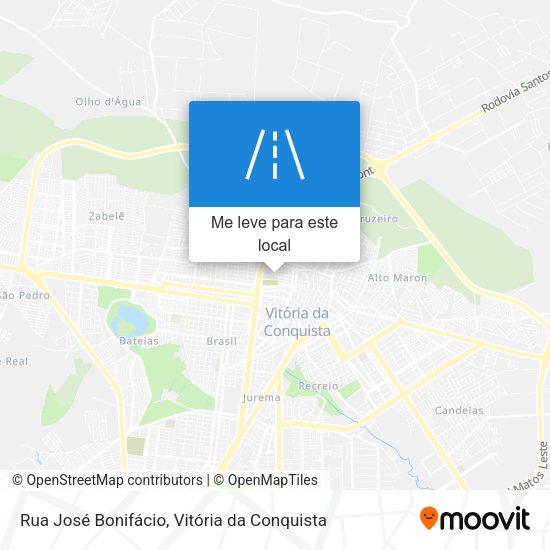Rua José Bonifácio mapa