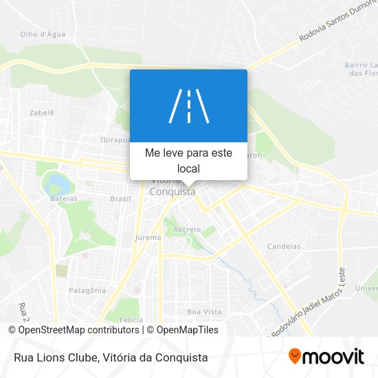 Rua Lions Clube mapa