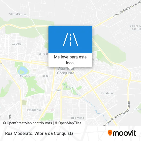 Rua Moderato mapa