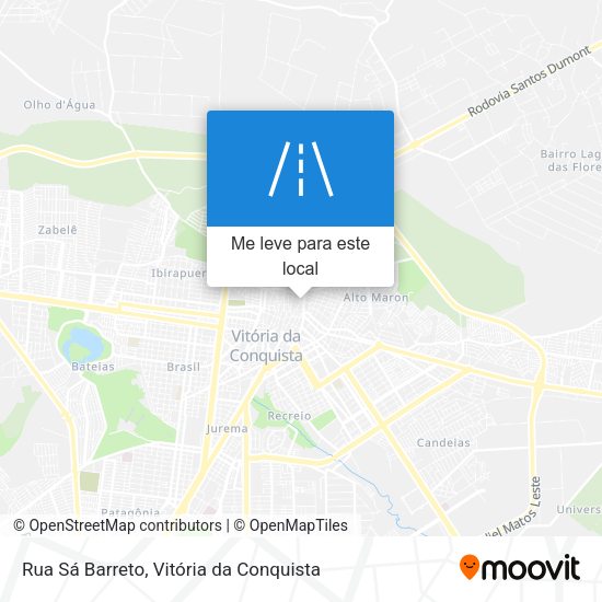 Rua Sá Barreto mapa