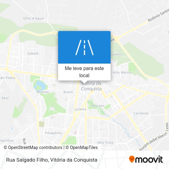 Rua Salgado Filho mapa