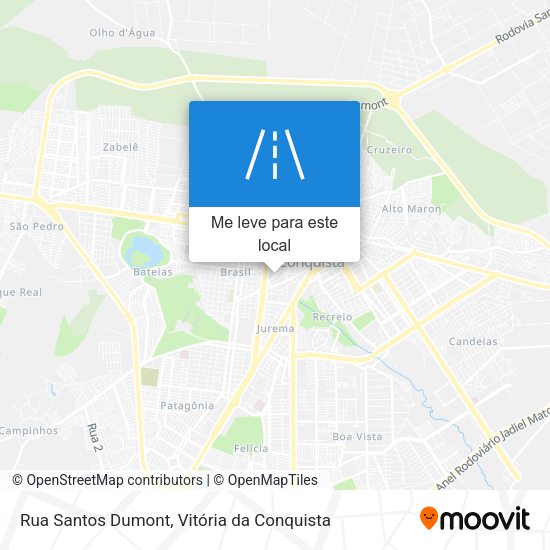 Rua Santos Dumont mapa