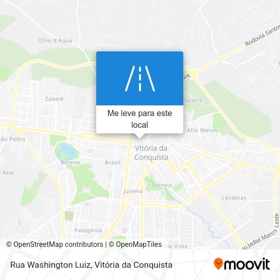 Rua Washington Luiz mapa