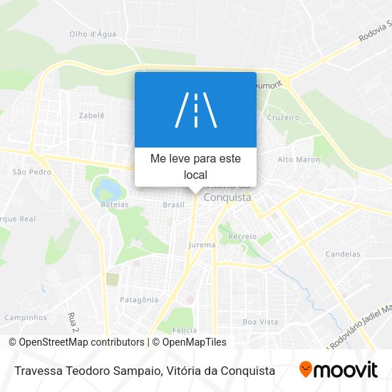 Travessa Teodoro Sampaio mapa