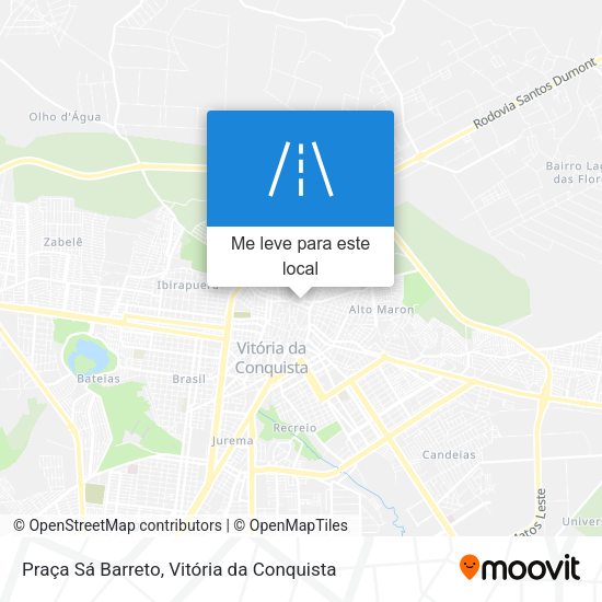 Praça Sá Barreto mapa