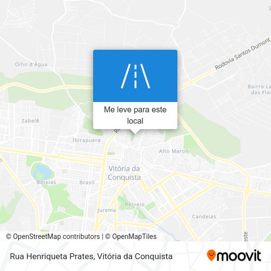 Rua Henriqueta Prates mapa