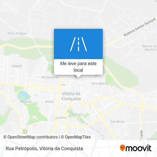 Rua Petrópolis mapa