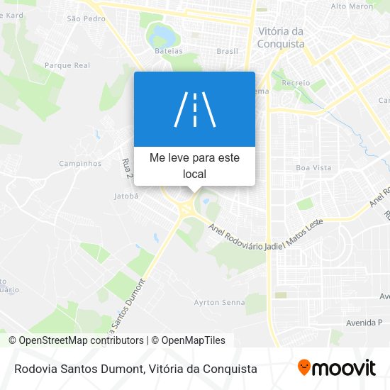 Rodovia Santos Dumont mapa