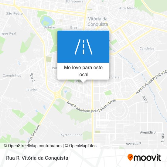 Rua R mapa