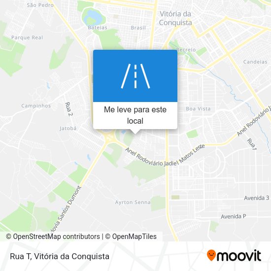 Rua T mapa
